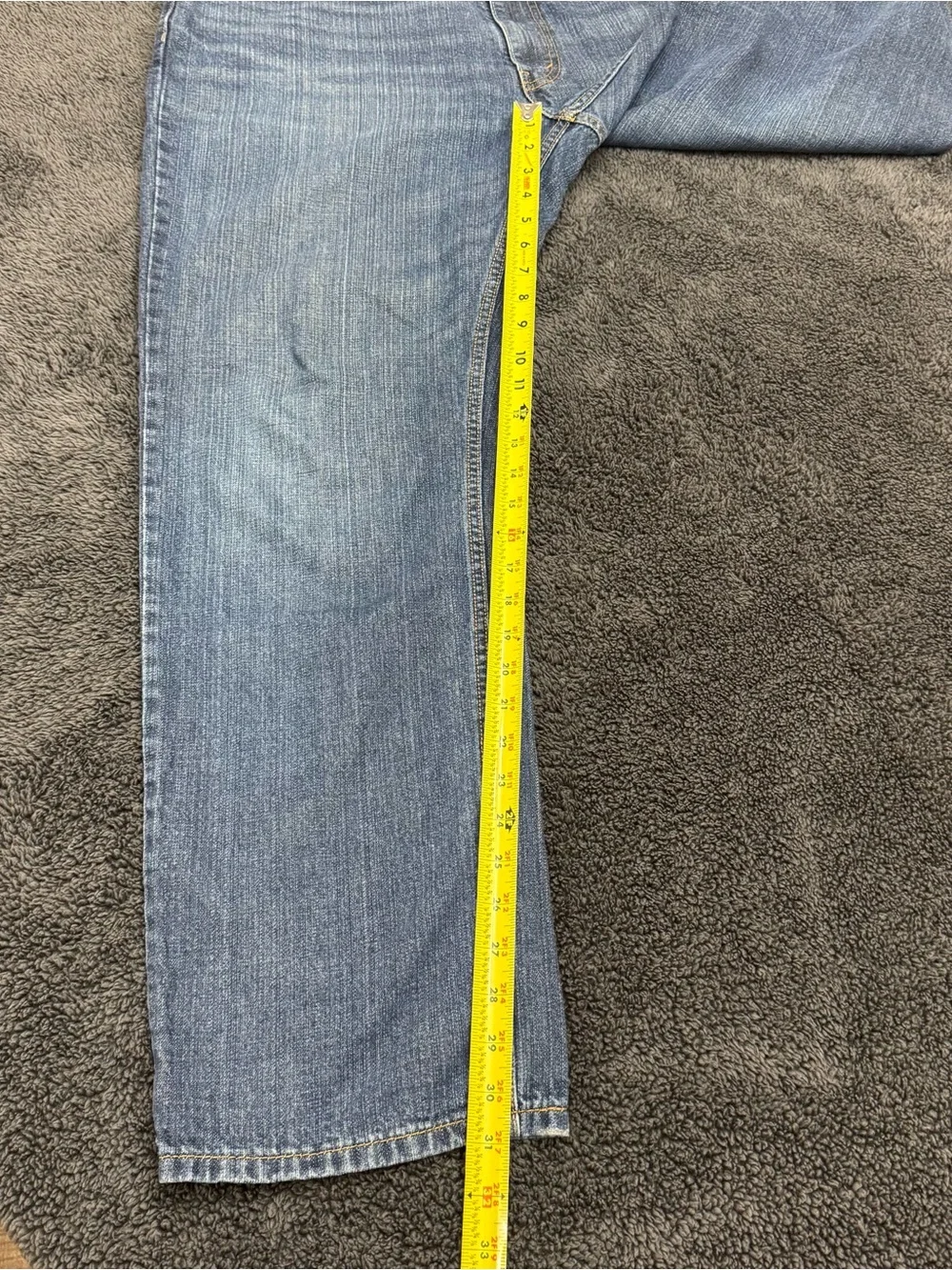 Mens Levis 559 Relaxed Straight Fit Denim Blue Jeans 40X32
